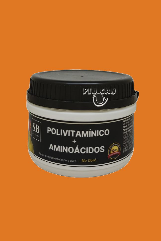 Polivitamínico + aminoácidos polvo  Piu Can