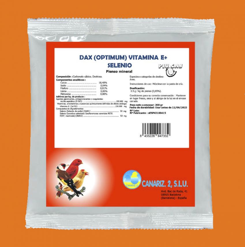 Dax Optimun Vitamnia E + selenio