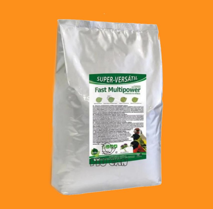 FAST MULTIPOWER verde Pineta: suplemento para cría de polluelos, rico en proteína, fácil de preparar. ¡Disponible en Piu Can!